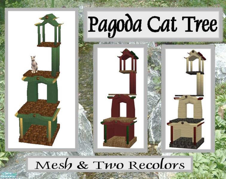 The Sims Resource - Pagoda Cat Tree