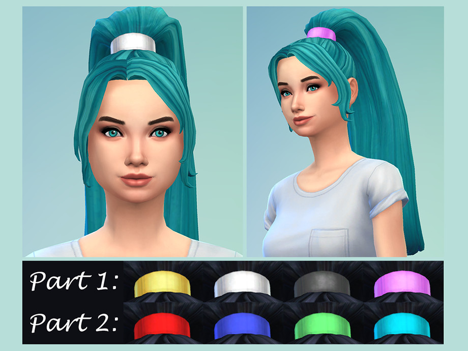 The Sims Resource High Ponytail Part 2