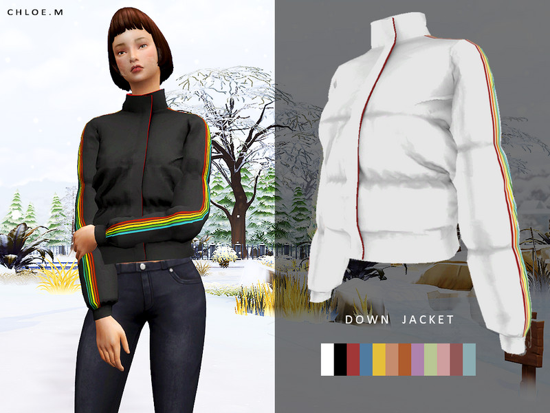 The Sims Resource - ChloeM-Down Jacket