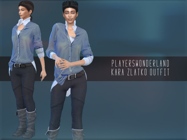 The Sims Resource - Detroit: Become Human - Connor Outfit