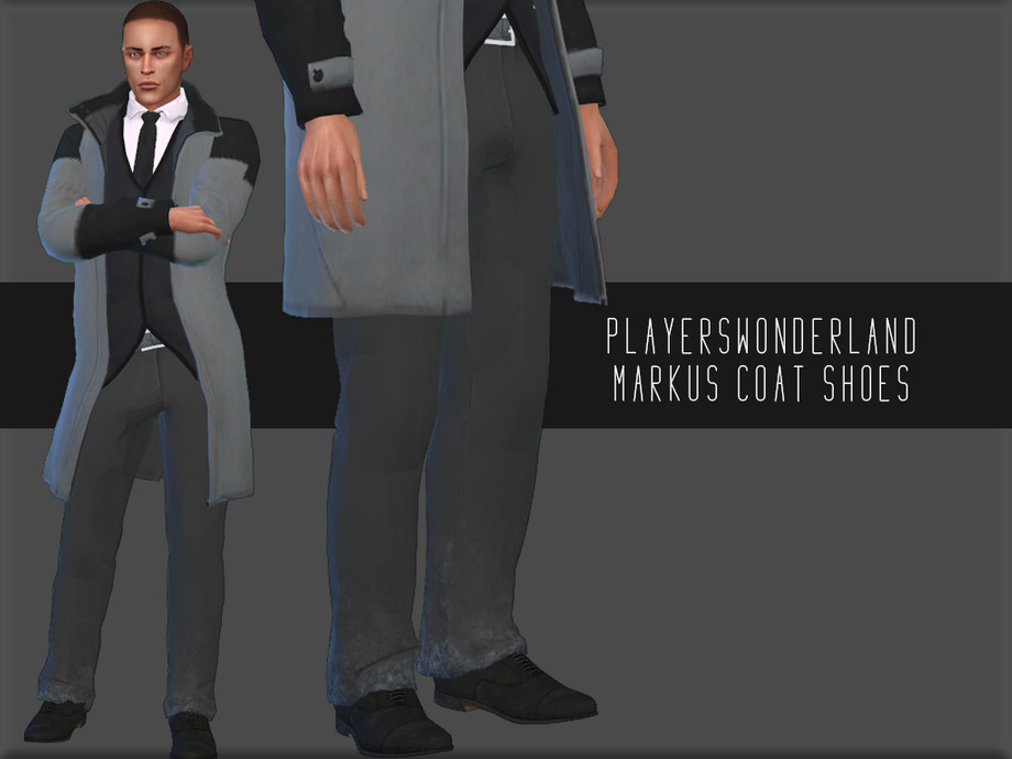 The Sims Resource - Detroit: Become Human - Markus Coat SHOES