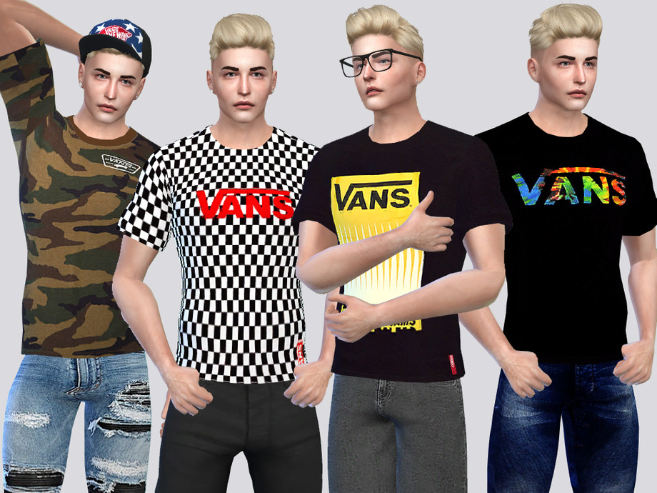 The Sims Resource - Shirt Pack Vans 2020