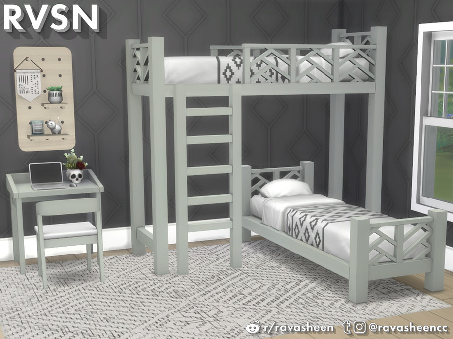 The Sims Resource - That's What She Bed - Bunk Bed Series