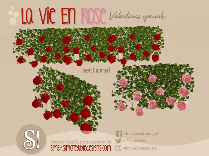 The Sims Resource - La vie en rose hanging roses