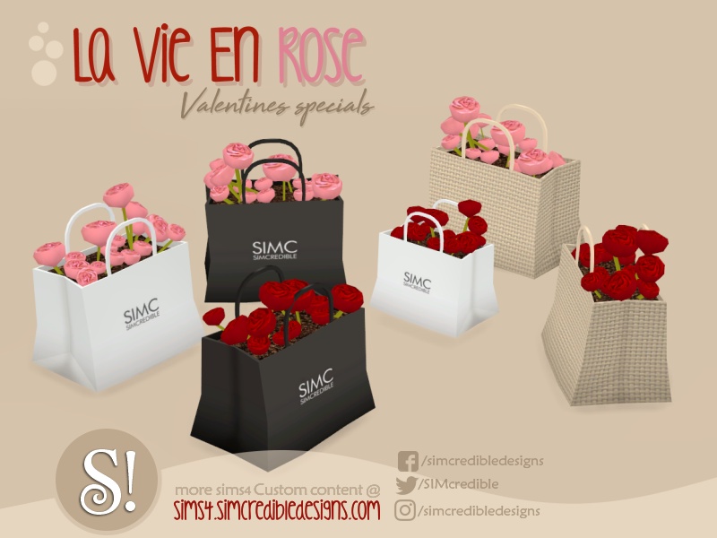 The Sims Resource - la vie en rose - roses bag