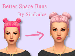 Sims 4 Cc Maxis Match Space Buns