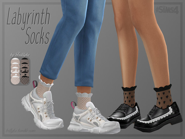 The Sims Resource - Trillyke - Labyrinth Socks