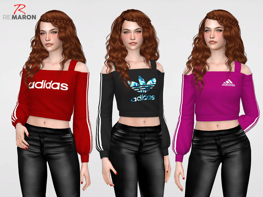 The Sims Resource - Adidas Sweater for Women - Discover University Needed
