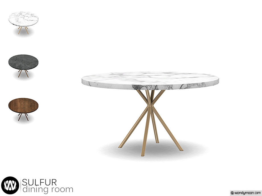 The Sims Resource - Sulfur Dining Table