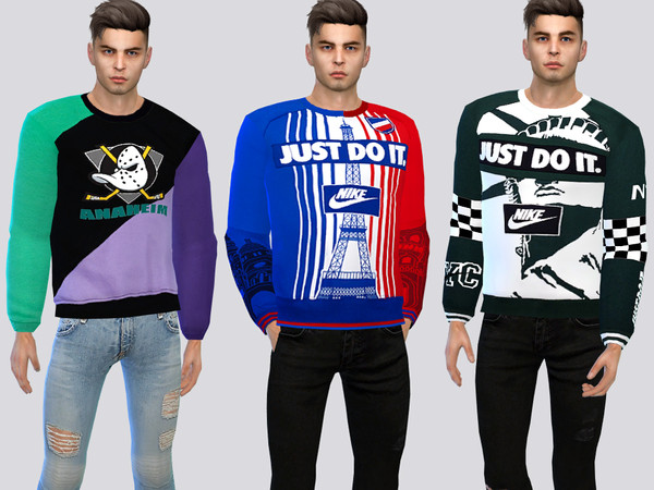 The Sims Resource - Sports League Crewnecks 2