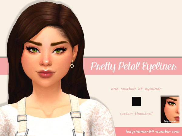 The Sims Resource - Pretty Petal Eyeliner