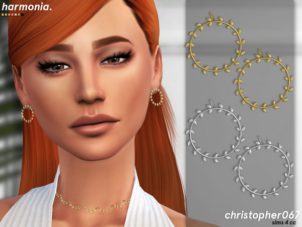 The Sims Resource - Papillon Earrings