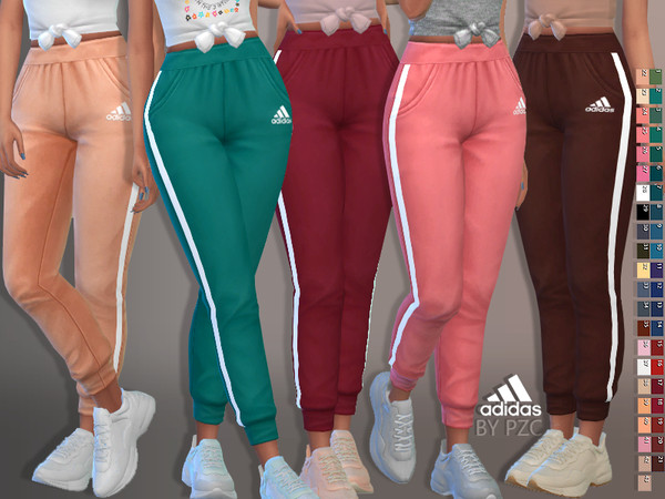 The Sims Resource - Adidas Joggers 9010(Discover University EP Required)