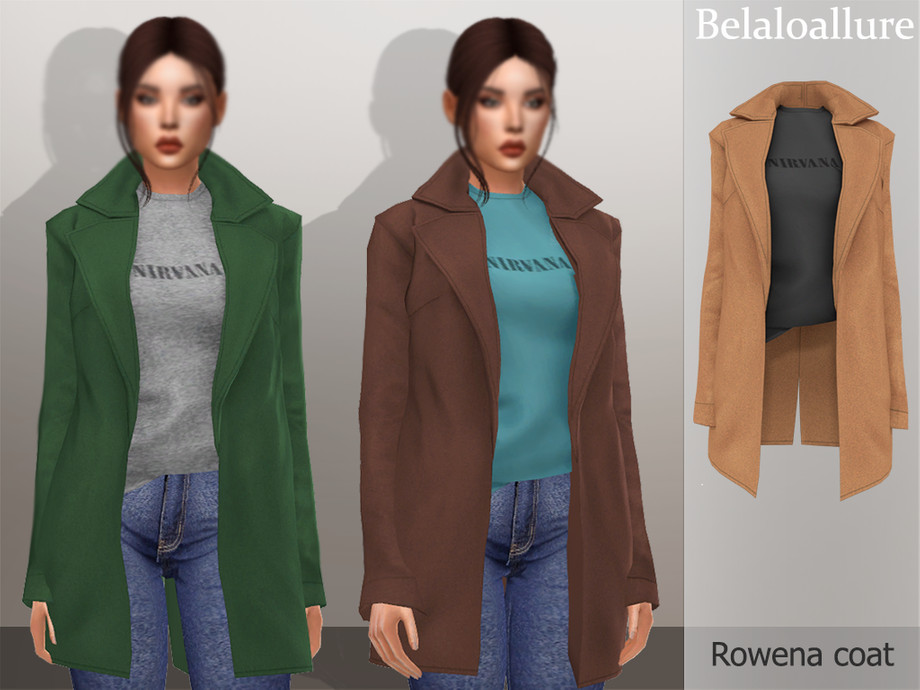 The Sims Resource - Belaloallure_Rowena coat