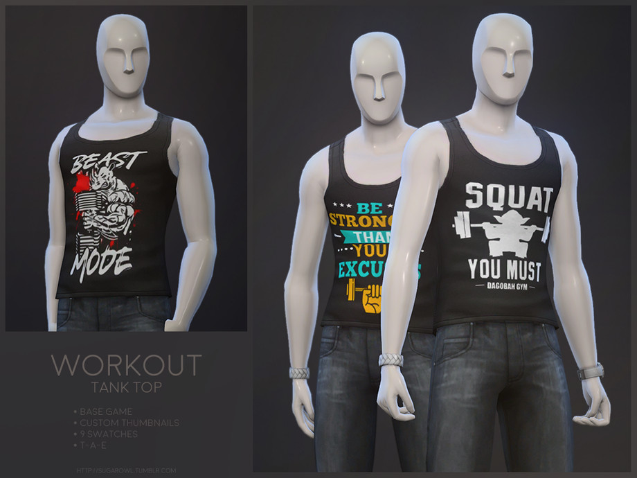 The Sims Resource - Workout tank top