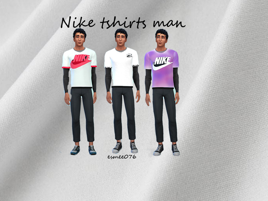 The Sims Resource - nike Double sleeved thirt - Parenthood needed