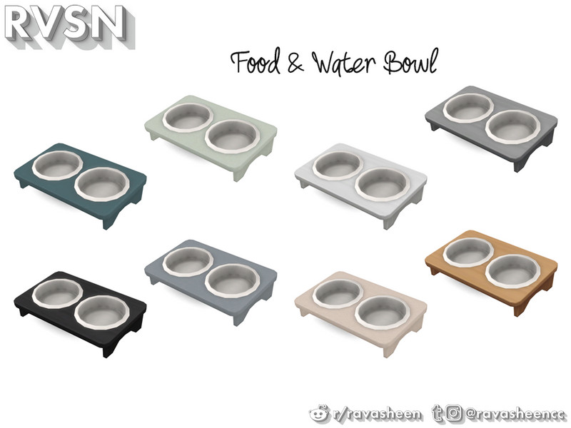 The Sims Resource - Muttropolitan Food Bowl