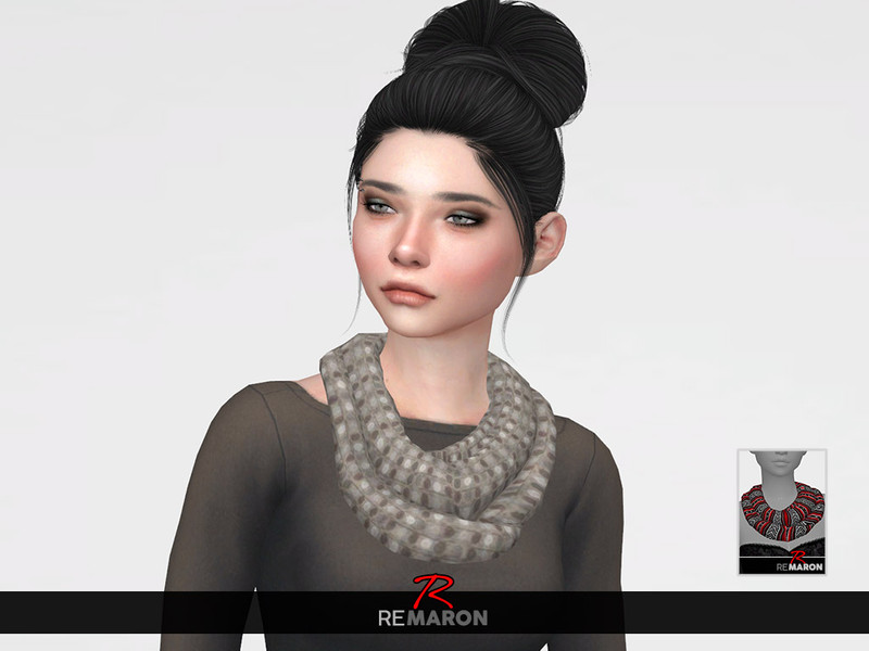 The Sims Resource - Scarf 01 for Women