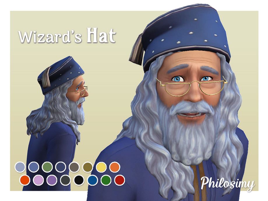 The Sims Resource - Dumbledore's flat tassel hat