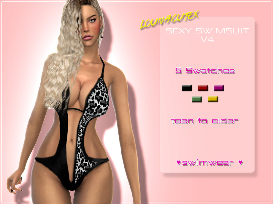 The Sims Resource - Sexy Swimsuit V4 - Lounacutex