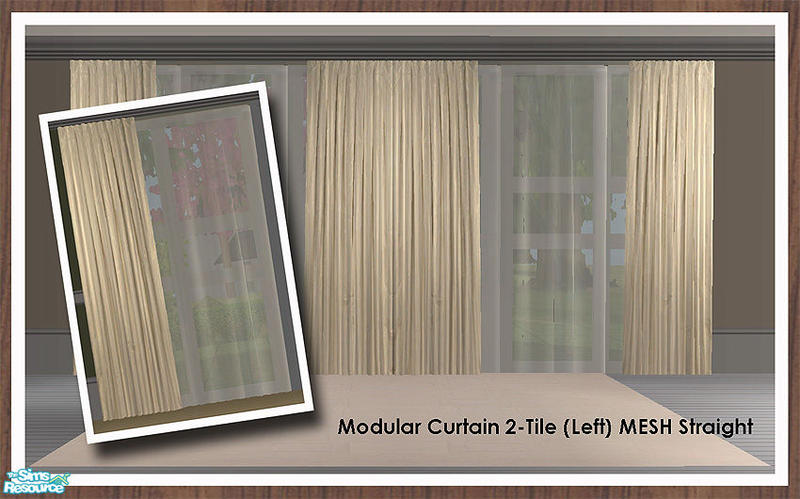 The Sims Resource - Curtain 2-Tile - Left STRAIGHT