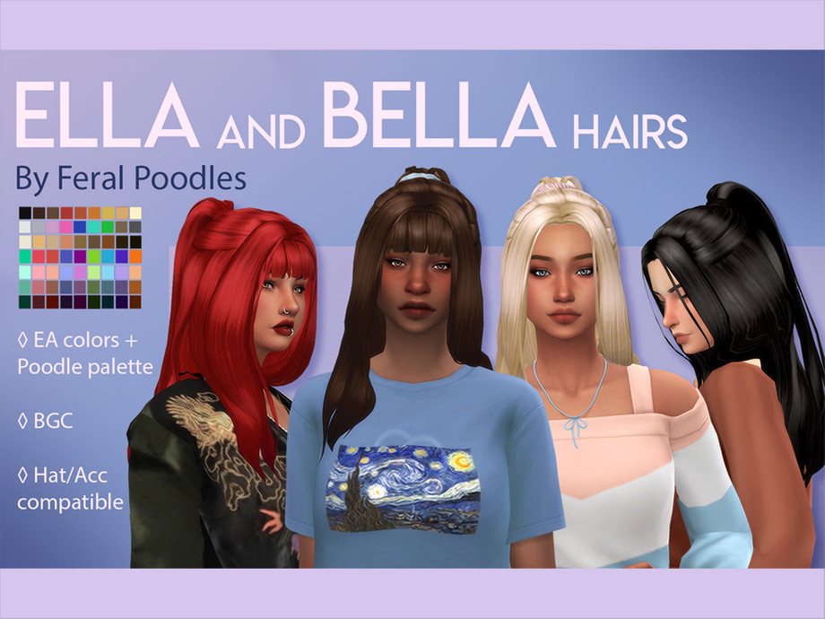 The Sims Resource - Bella Hair