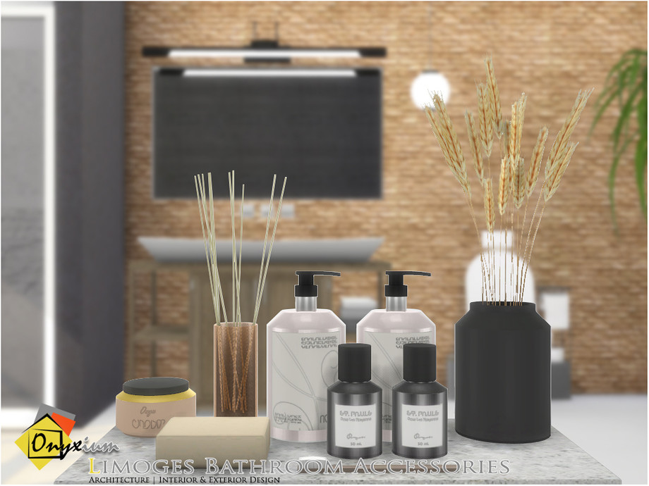The Sims Resource - Limoges Bathroom Accessories