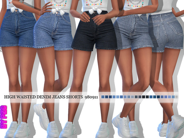 The Sims Resource - Denim Jeans Shorts 980911