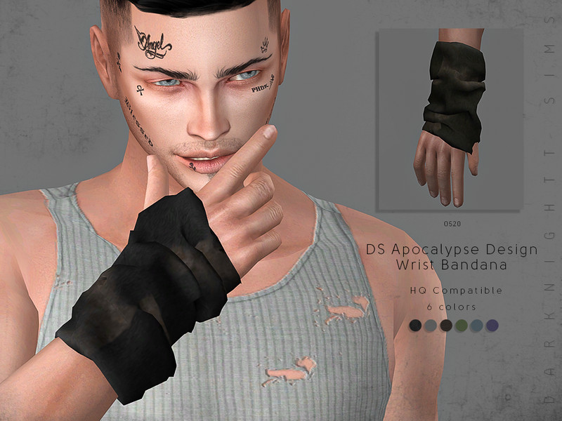 The Sims Resource - DS Apocalypse Design Wrist Bandana