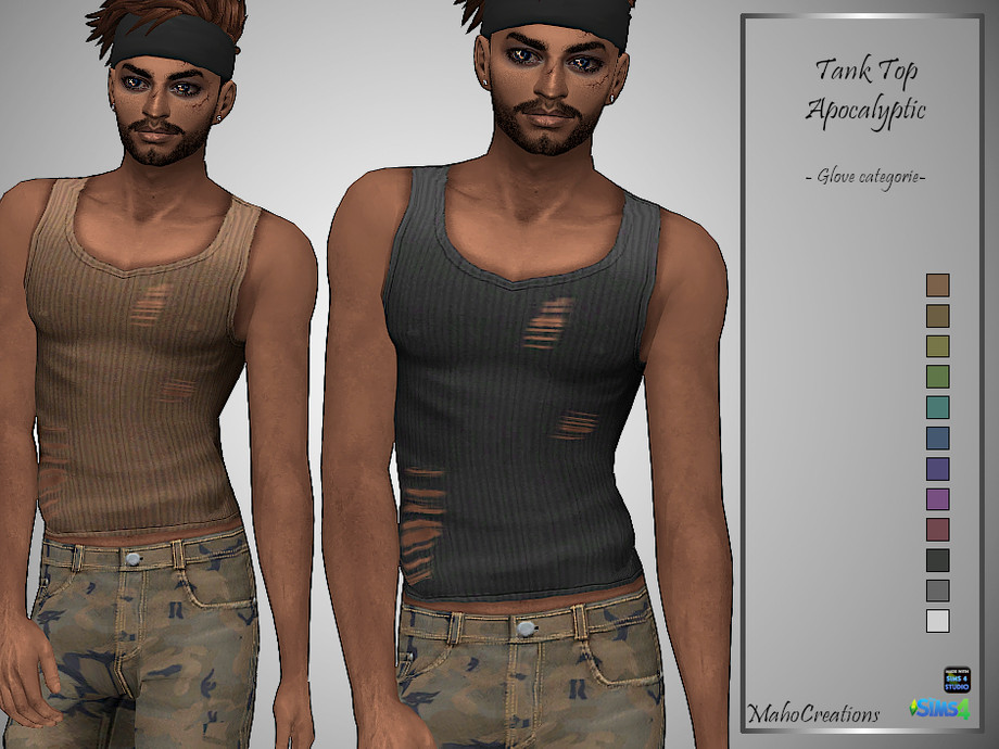 The Sims Resource - Tank Top Apocalyptic (acc)