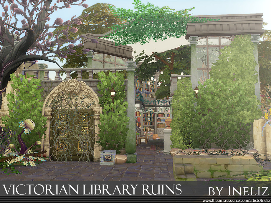 The Sims Resource - Victorian Library Ruins