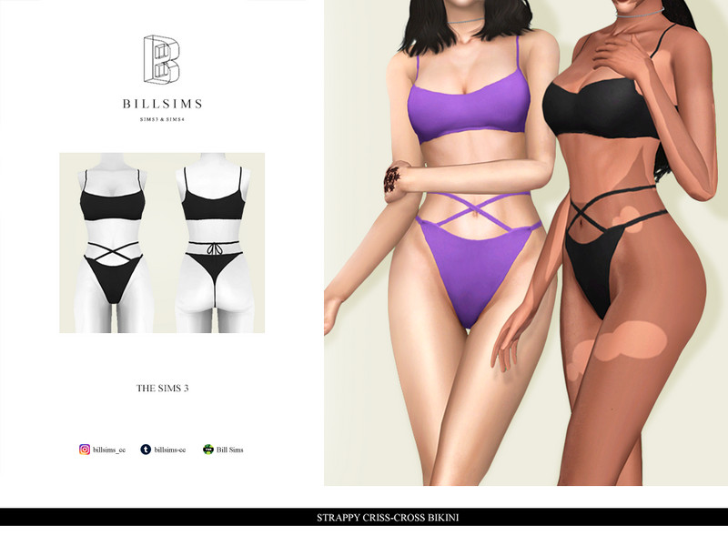 The Sims Resource - Rib Strappy Longline Top
