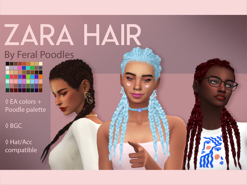 The Sims Resource - Zara Hair
