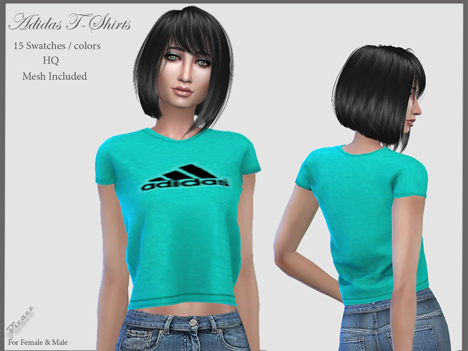 The Sims Resource - Adidas T'shirts