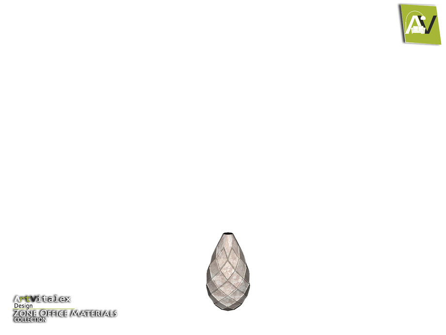 The Sims Resource - Zone Vase Podgy With Diamond Cutting