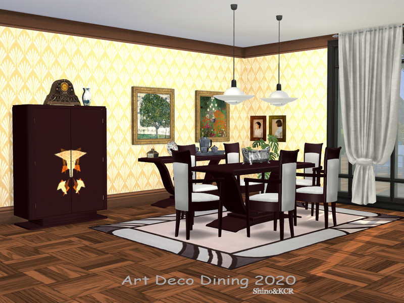 The Sims Resource - Dining Art Deco 2020