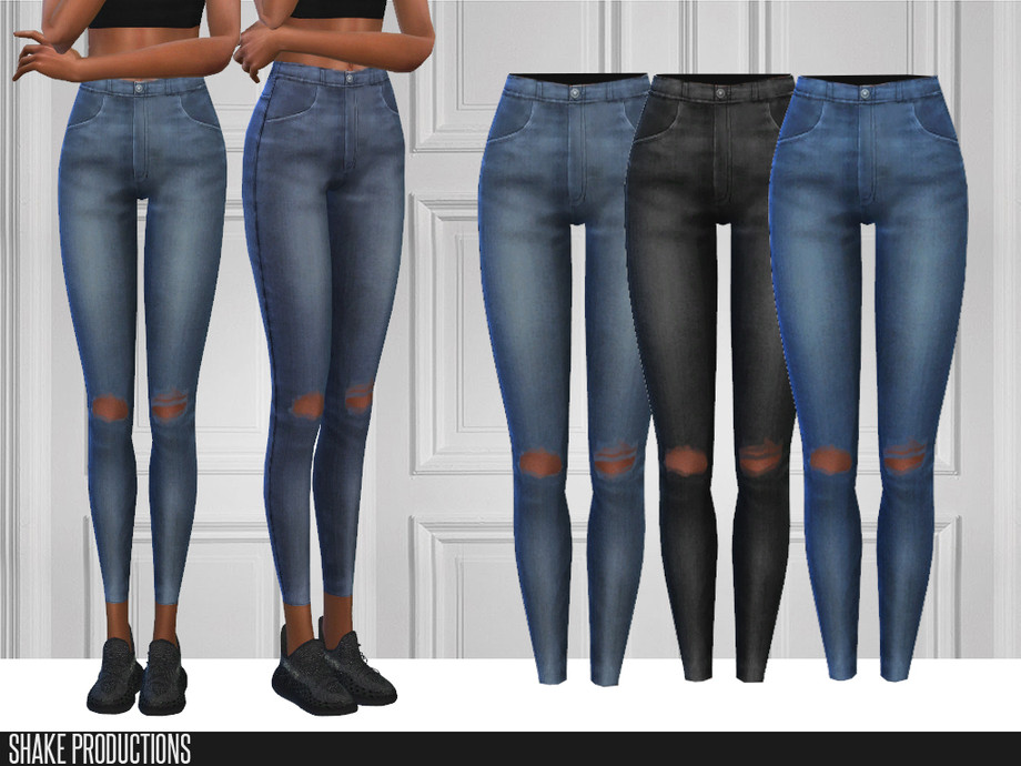 The Sims Resource - ShakeProductions 437 Jeans SET