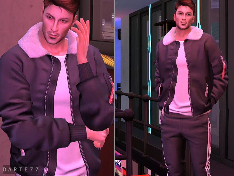 The Sims Resource - Bomber Jacket - Acc