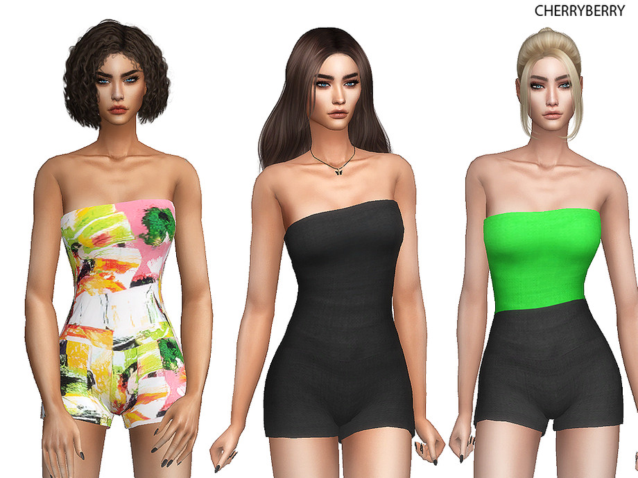 The Sims Resource - Asymmetric Romper