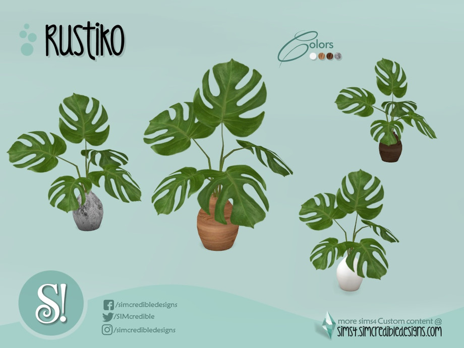 The Sims Resource - Rustiko Plant Monstera