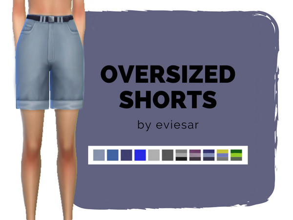 The Sims Resource - Oversized Shorts