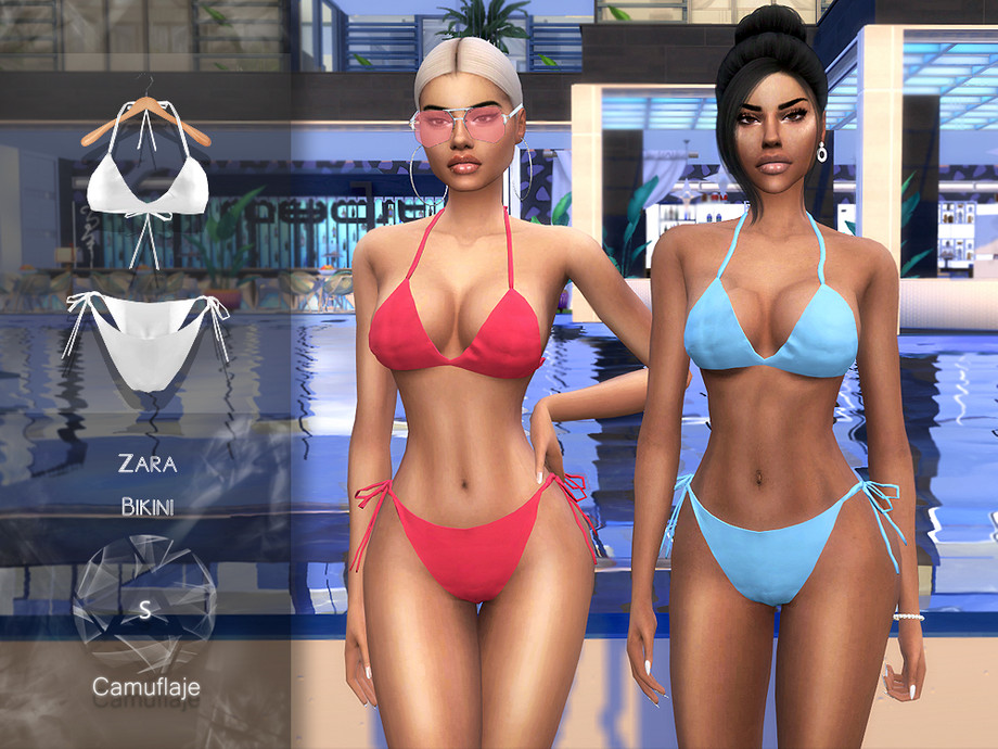 The Sims Resource - Camuflaje - Zara (Bikini)