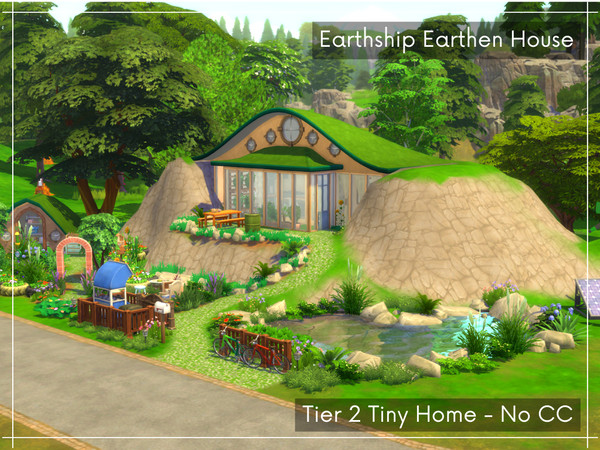 The Sims Resource - Earthship Tier 2 Tiny House - No CC