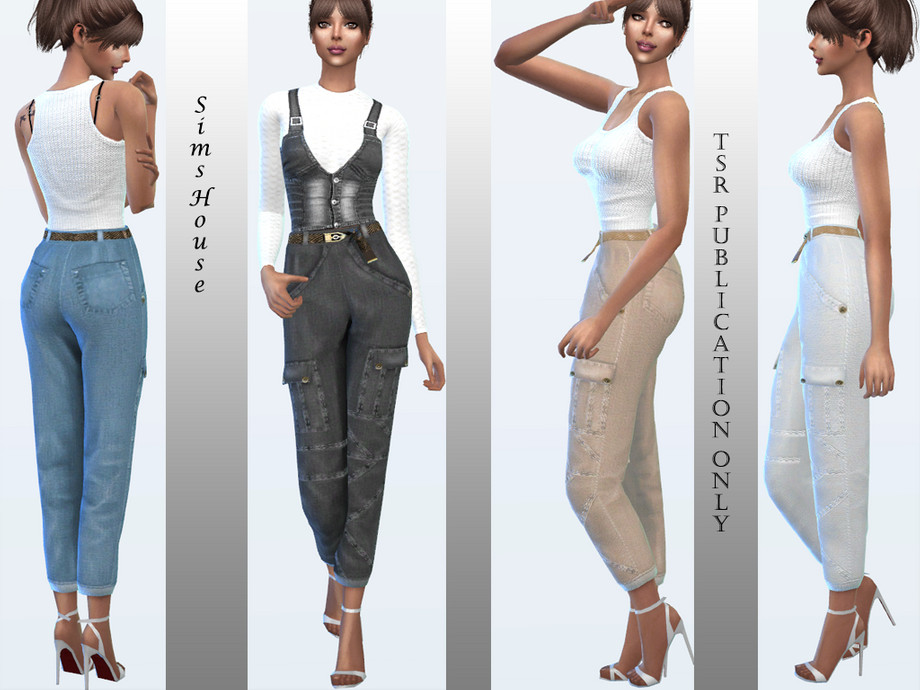 The Sims Resource - Mom jeans with belt