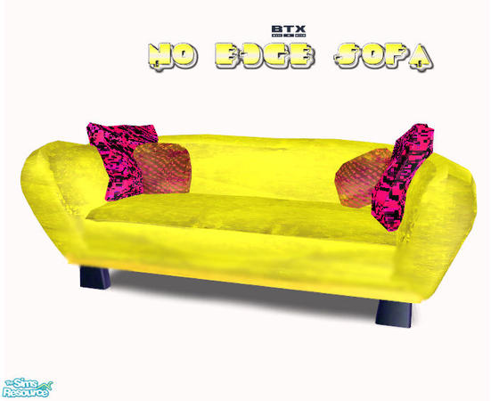 The Sims Resource - No Edge Sofa - Yellow