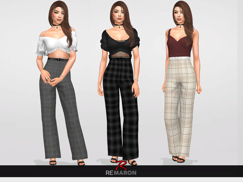 The Sims Resource - Work Pants for Women 01