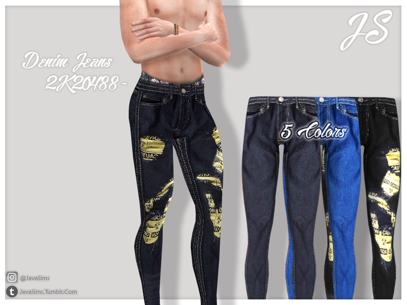 The Sims Resource - Denim Jeans 2K20488