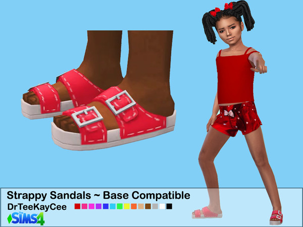 The Sims Resource - Strappy Sandals - Base Compatible