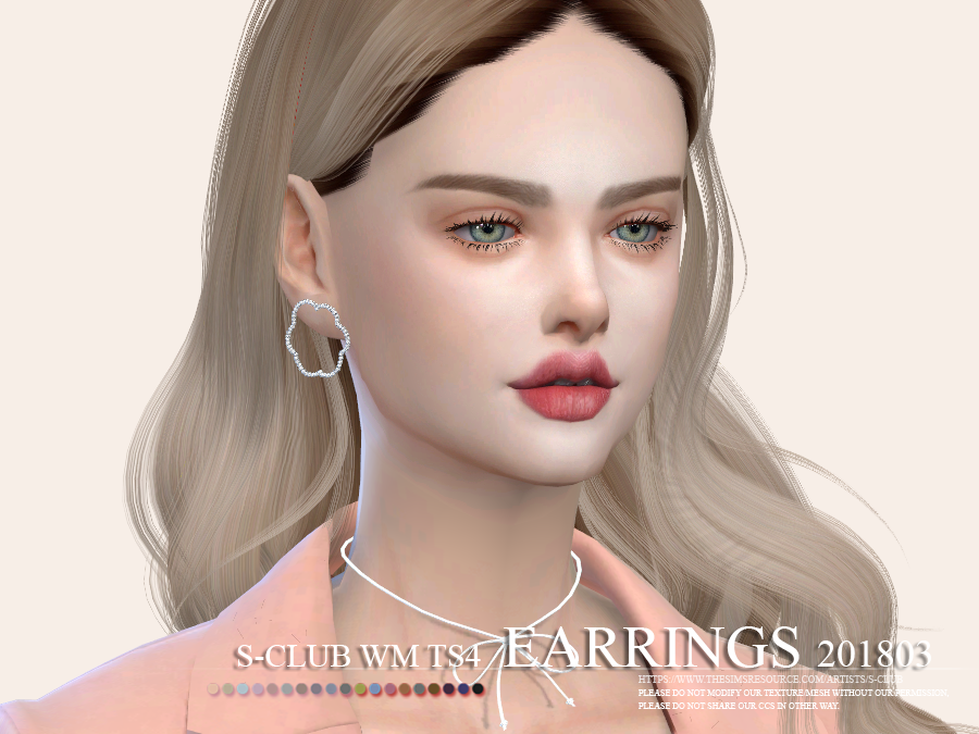 The Sims Resource - ts4 WM EARRINGS