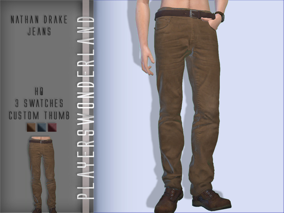 The Sims Resource - Nathan Drake Jeans